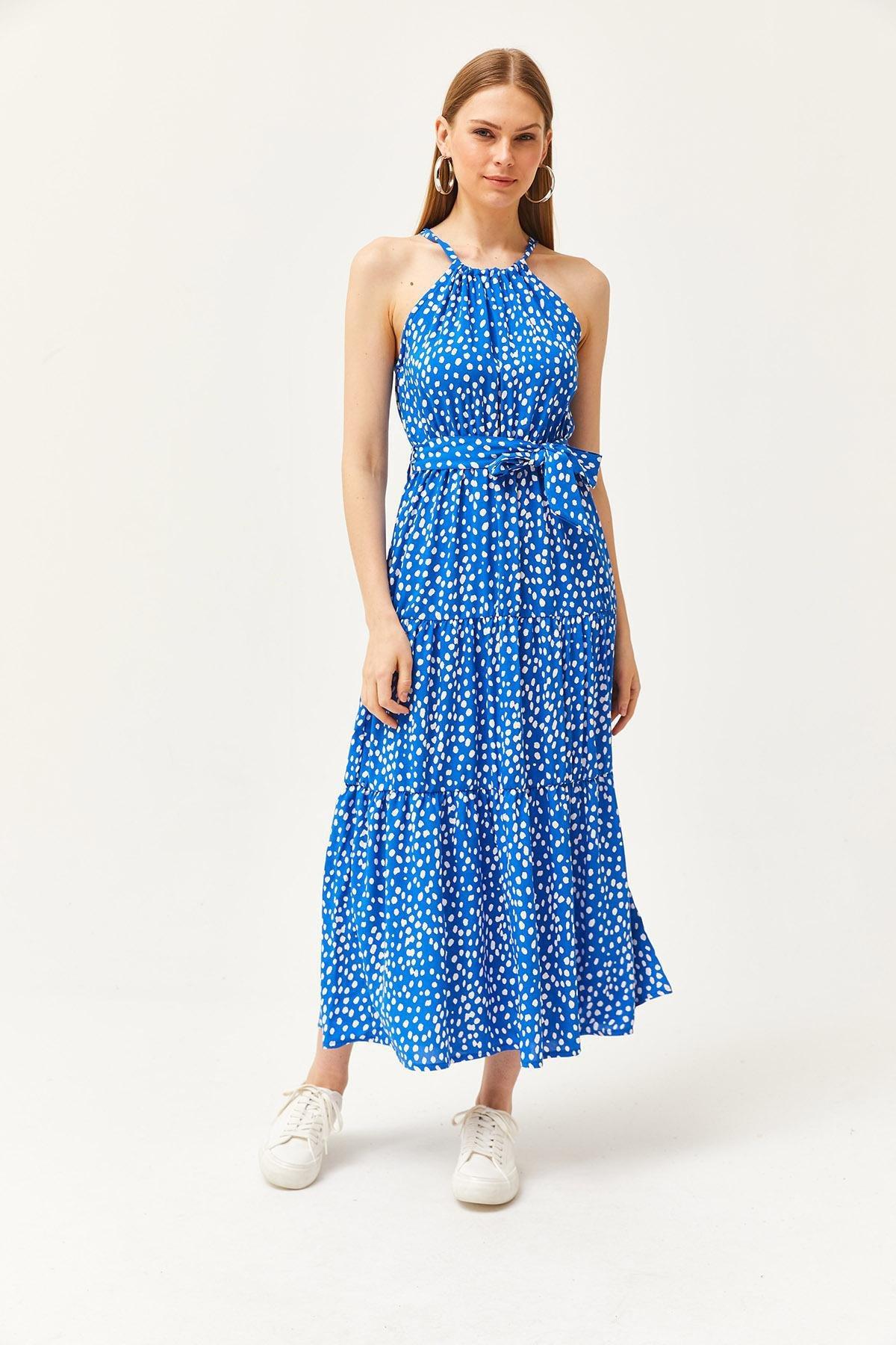 Blue Polka Dot Dress, , large image number 1