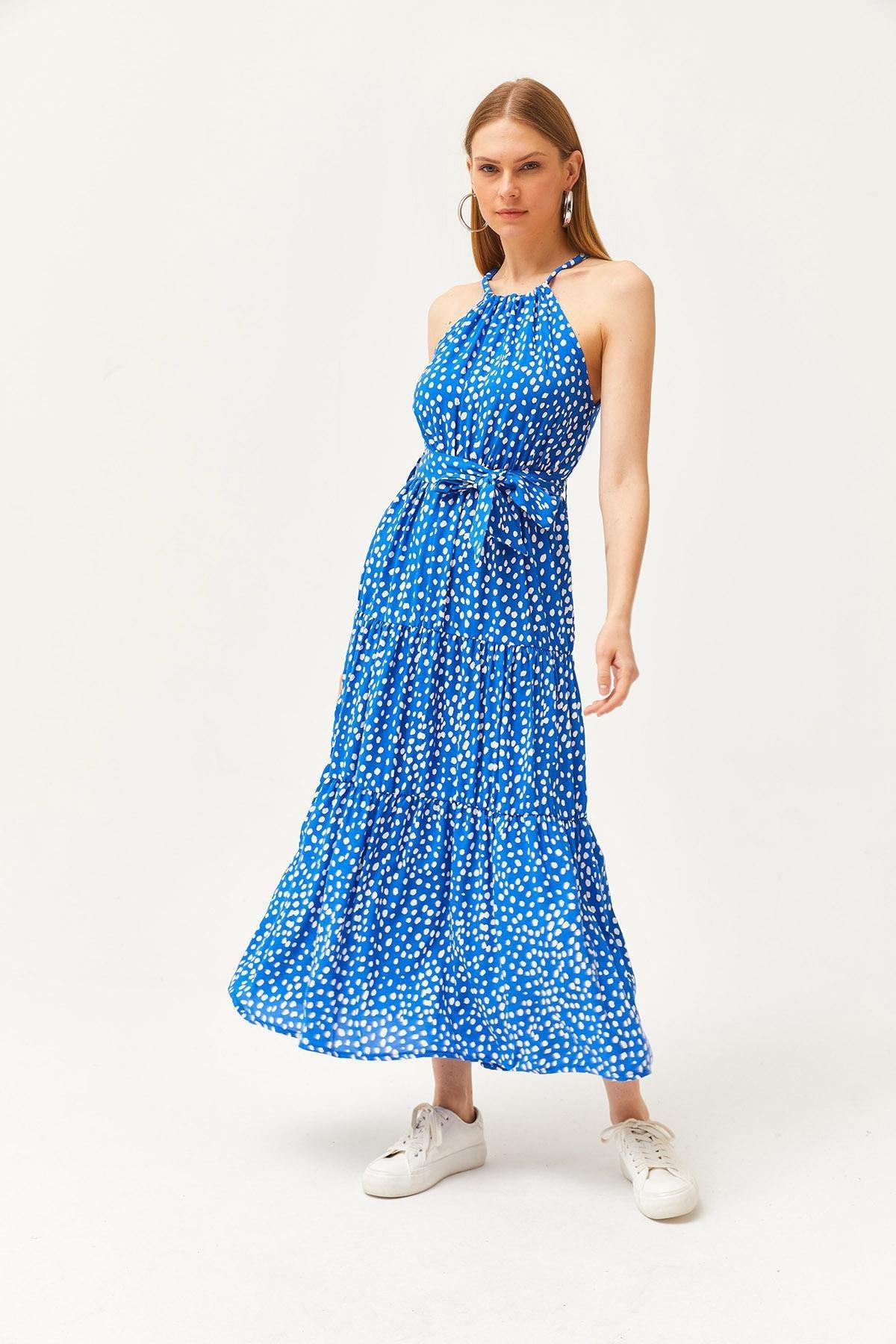 Blue Polka Dot Dress, , large image number 3