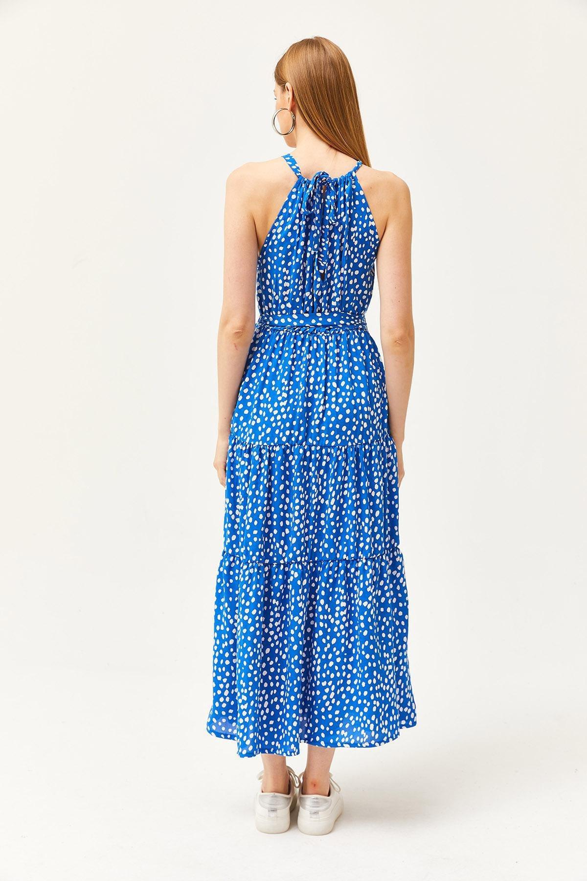 Blue Polka Dot Dress, , large image number 4