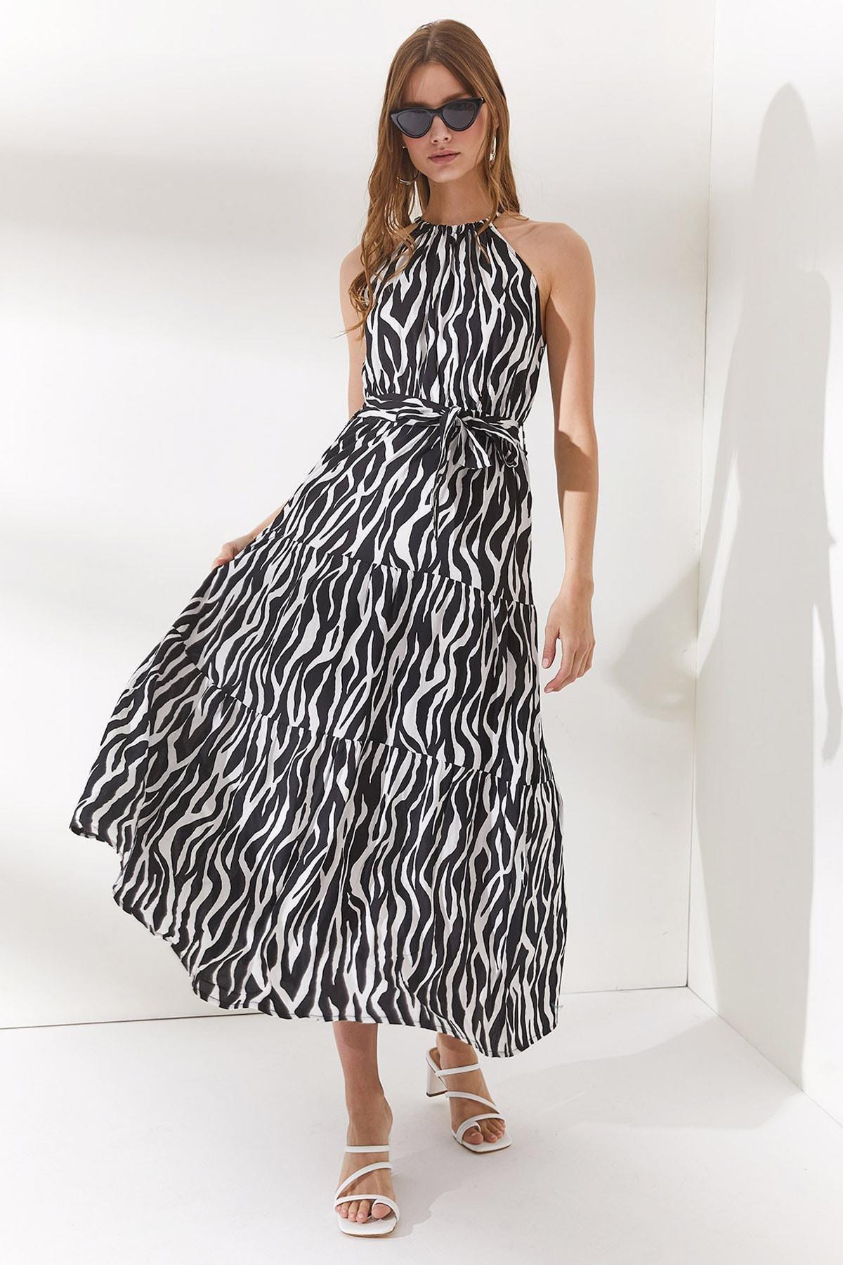 Black Floral Dress, , large image number 0