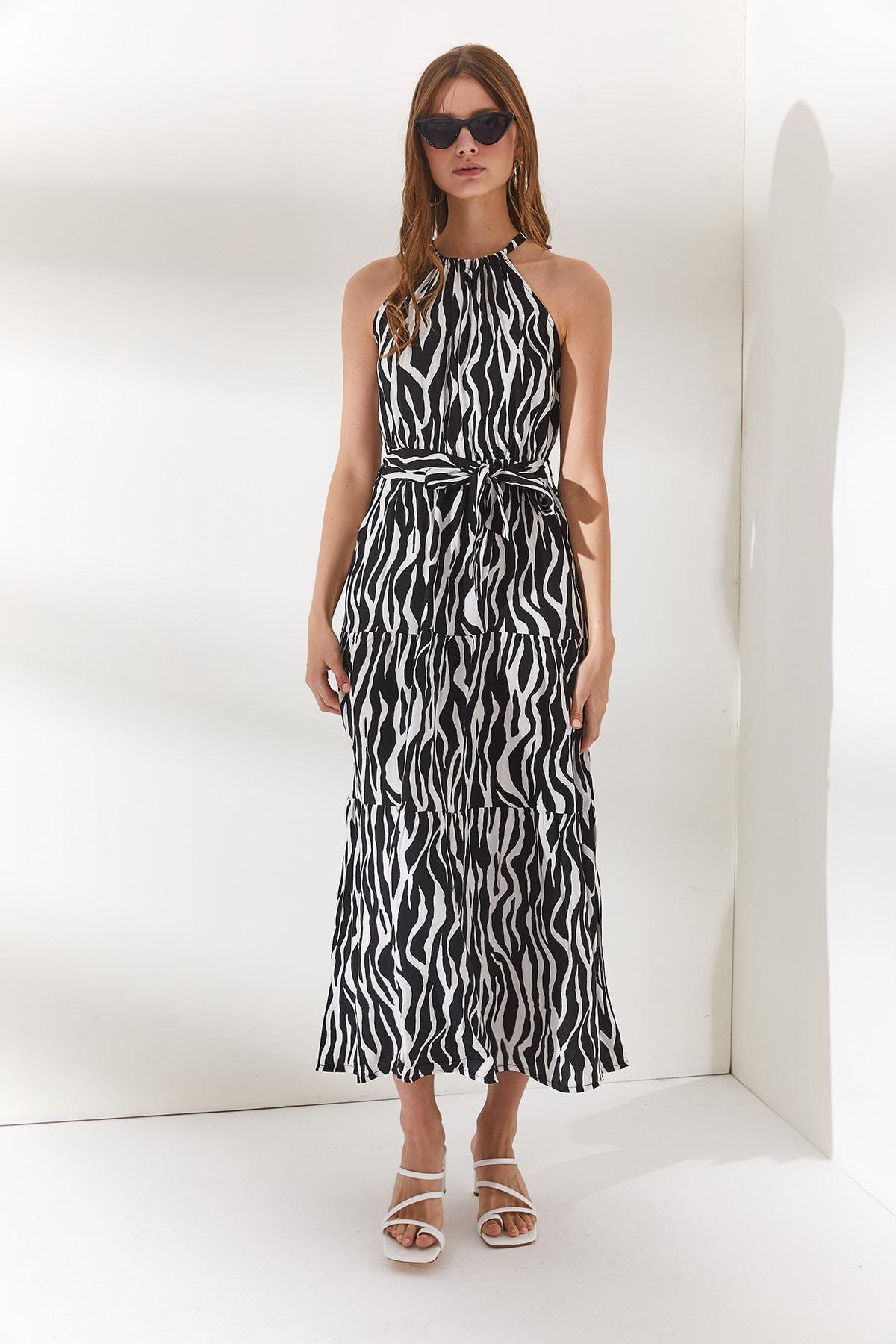 Black Floral Dress, , large image number 1