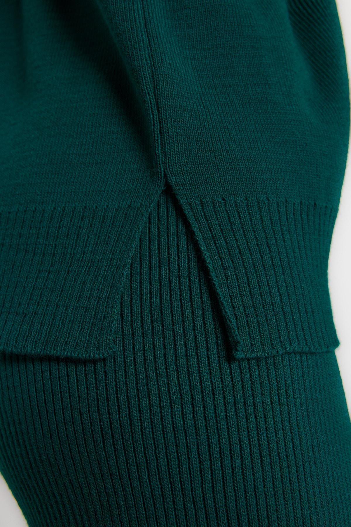Green Oversize Knitted Co-Ord Set, , large image number 7