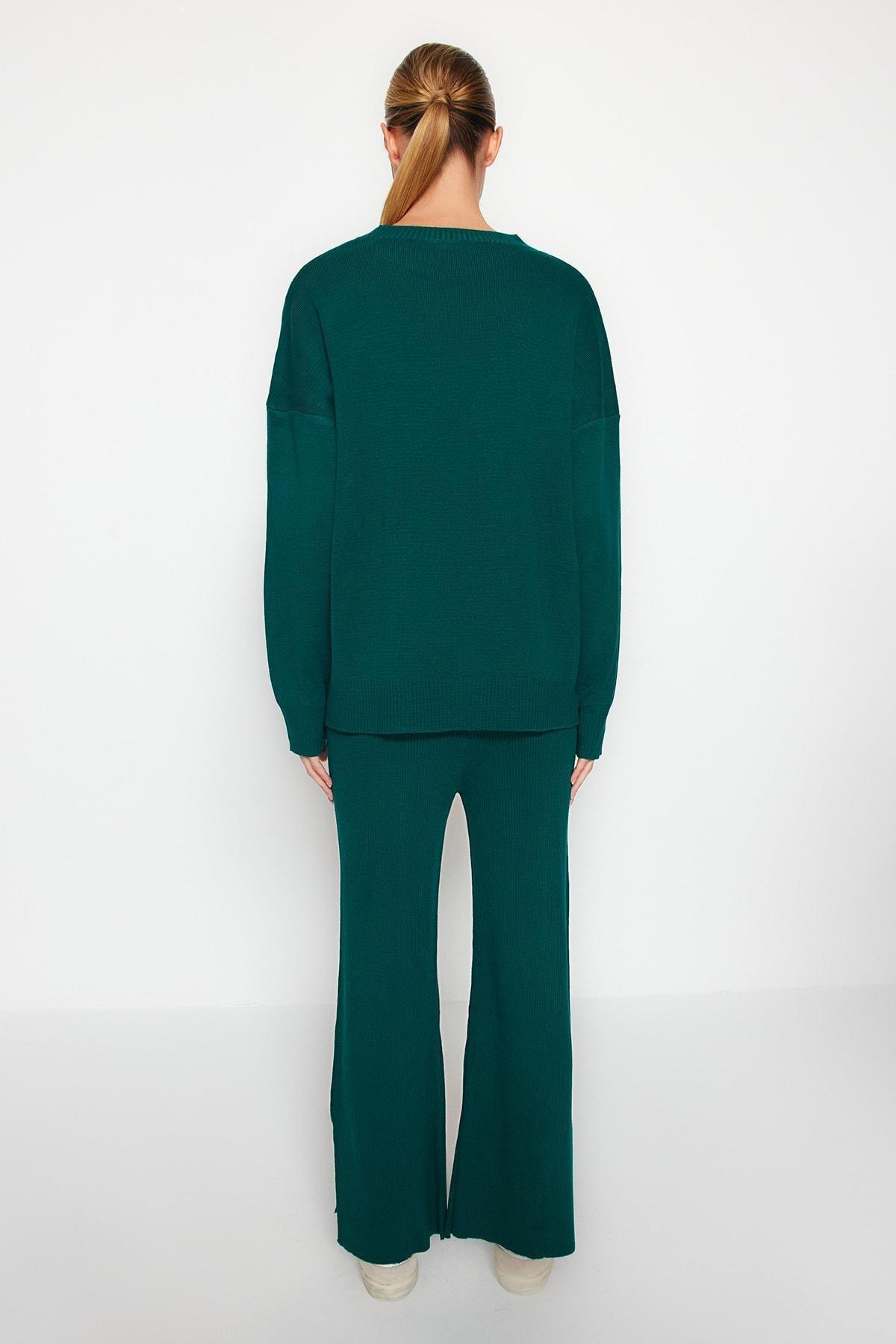 Green Oversize Knitted Co-Ord Set, , large image number 9