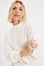 Trendyol - White Slim Sweater
