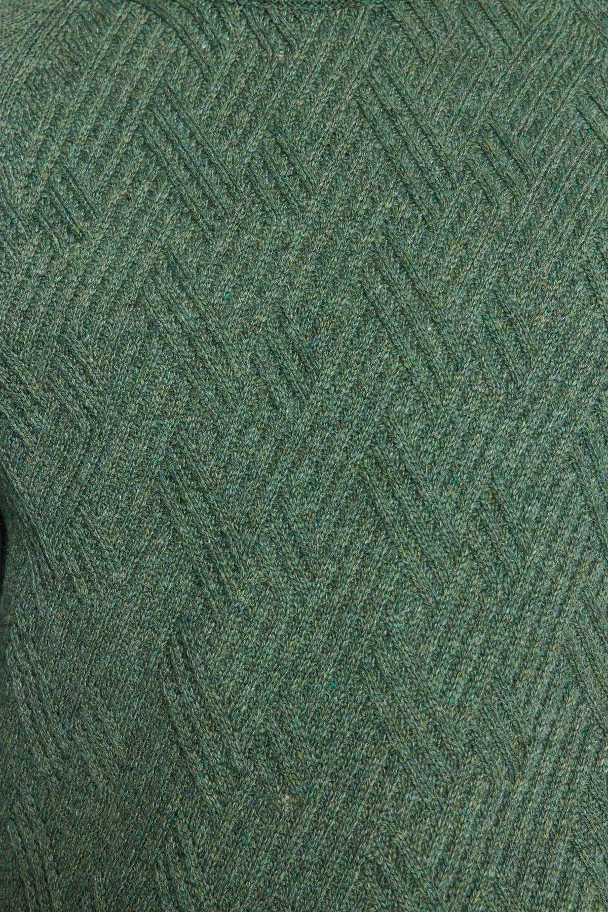 Green Slim Fit Sweater, , large image number 3