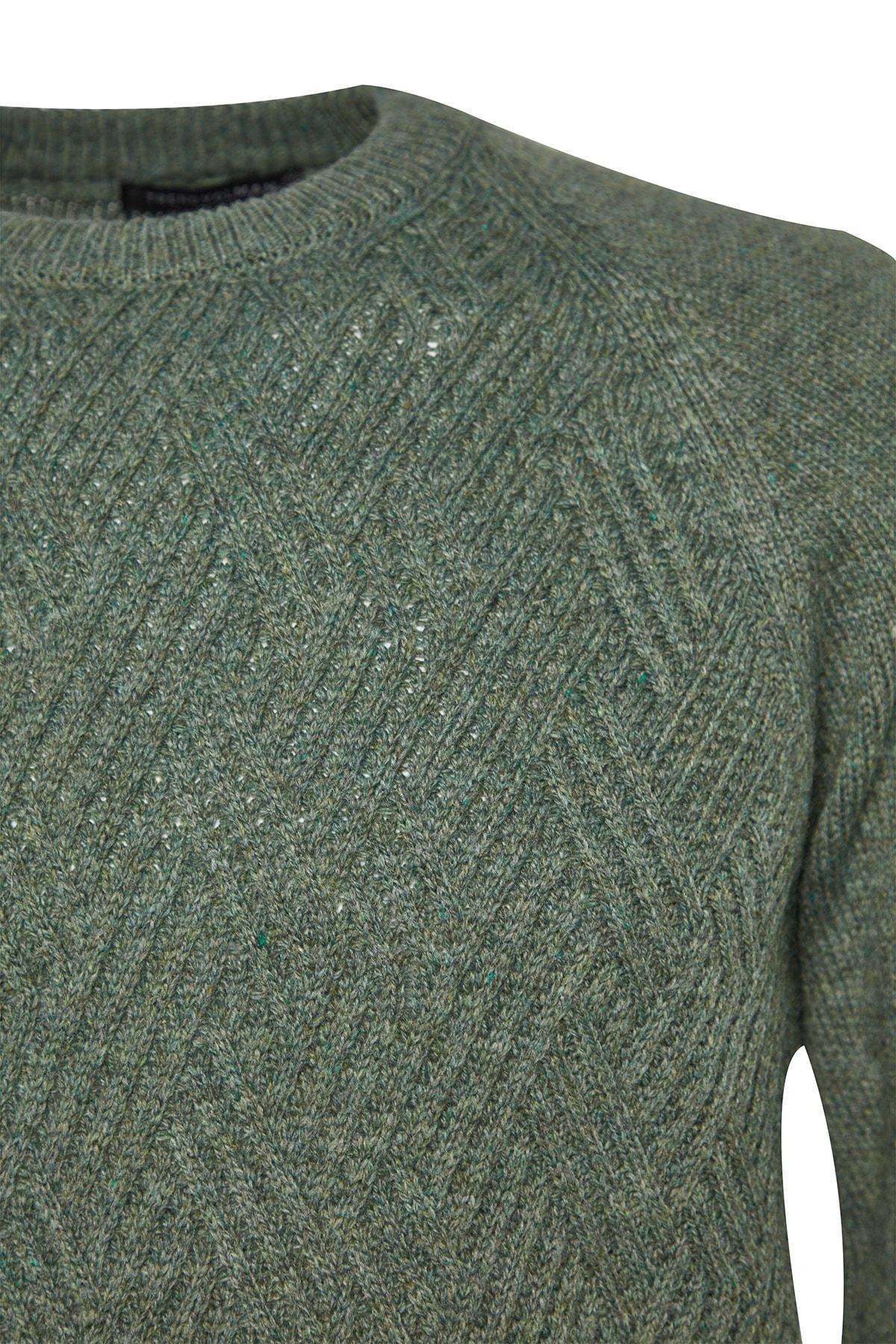 Green Slim Fit Sweater, , large image number 6