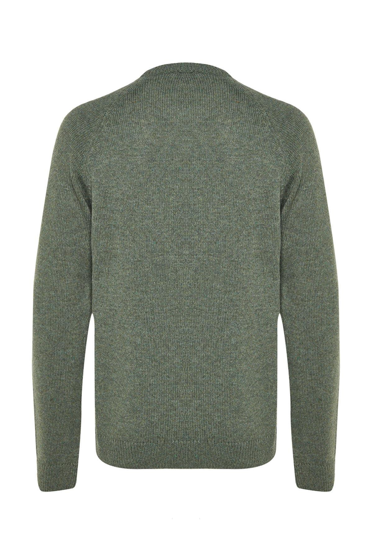 Green Slim Fit Sweater, , large image number 7
