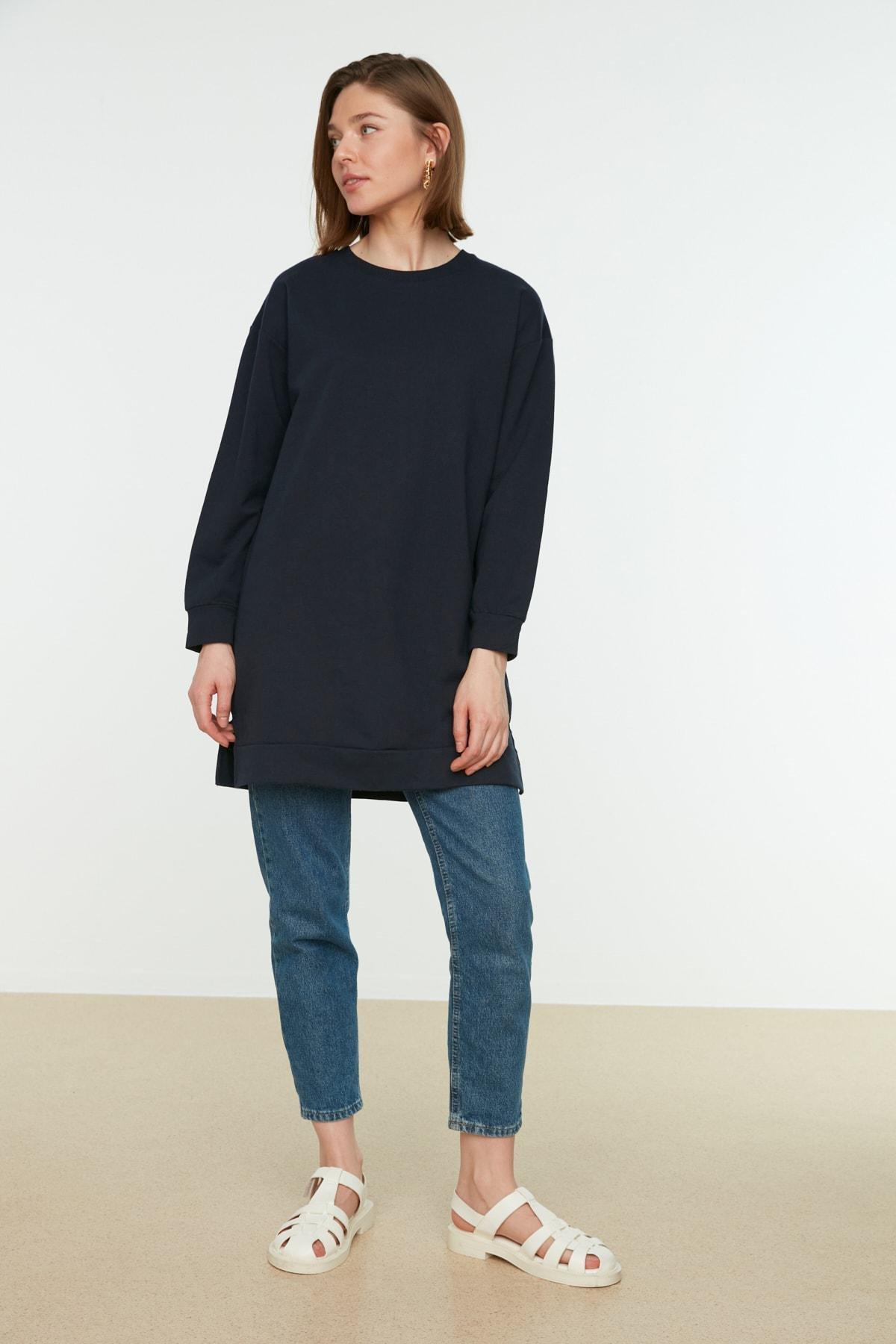 Navy Crew Neck Sweatshirt, , large image number 7