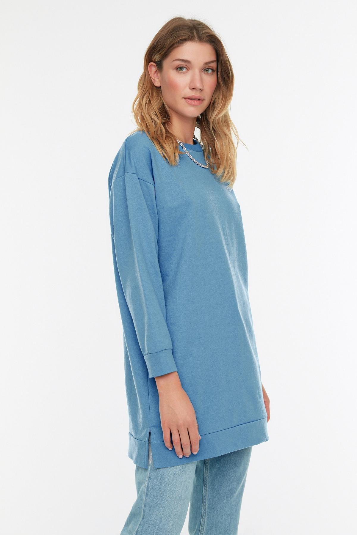 Blue Relaxed Sweatshirt, , large image number 1