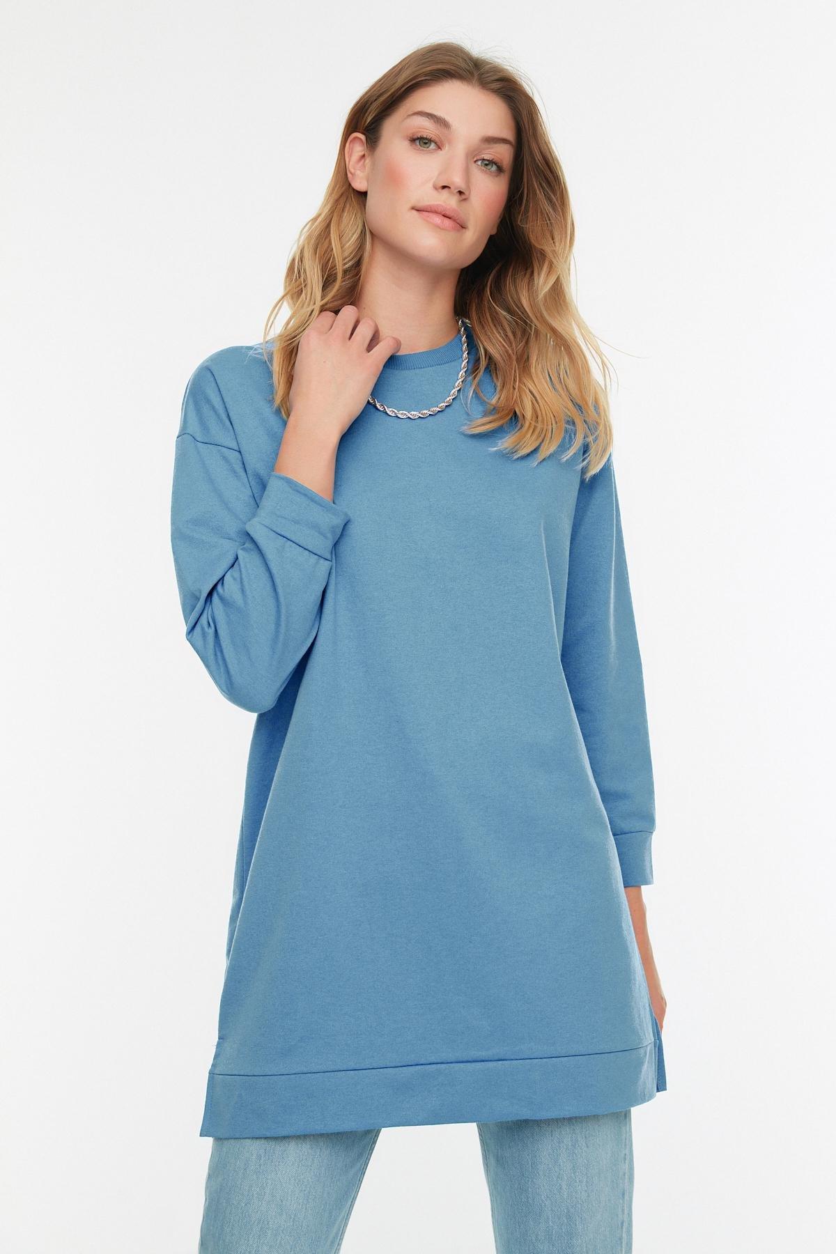Blue Relaxed Sweatshirt, , large image number 2