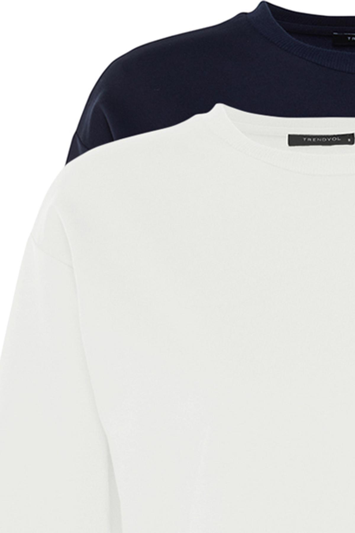 Multicolour Regular Crew Neck Sweatshirt, , large image number 6