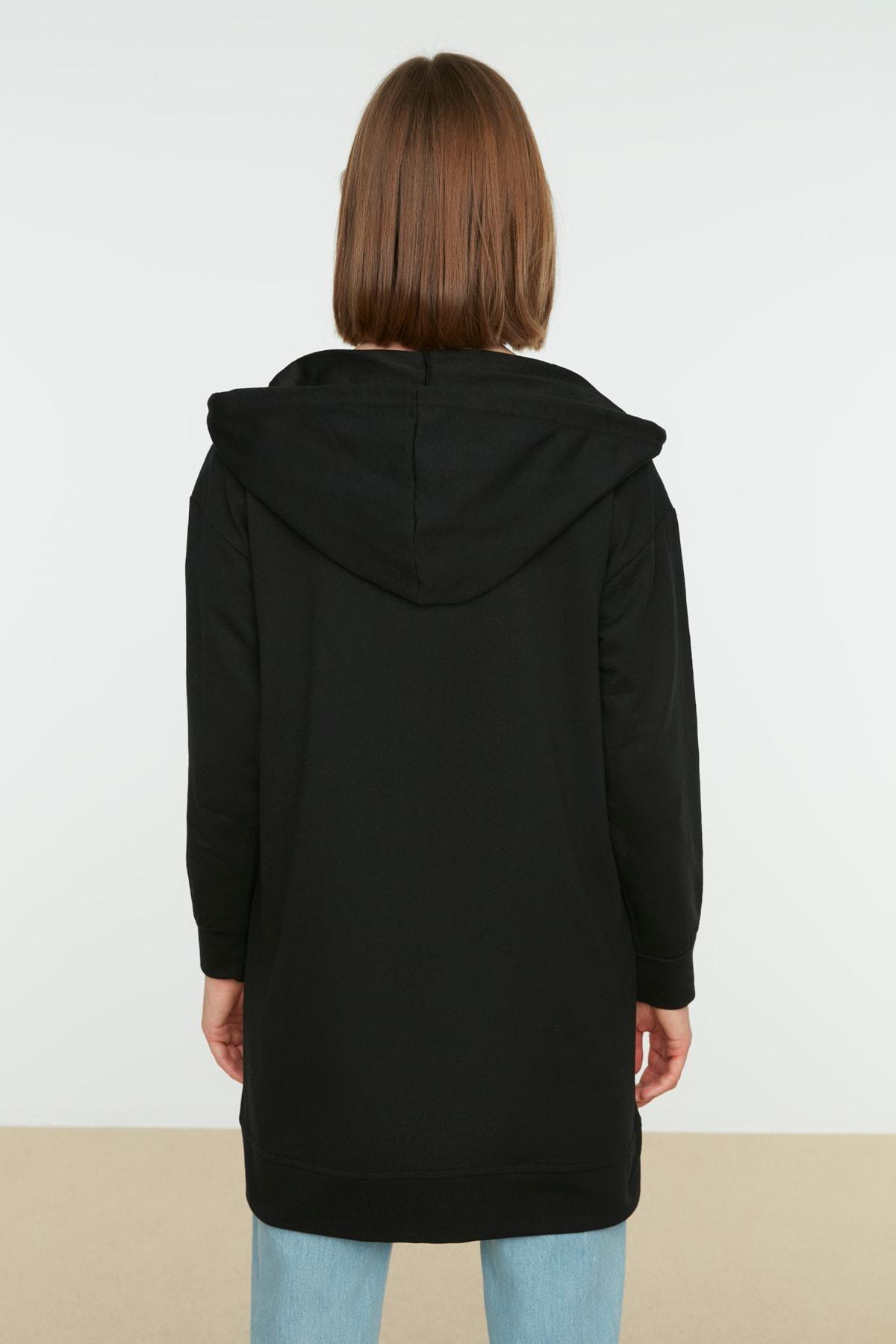 Black Hooded Sweatshirt, , large image number 4