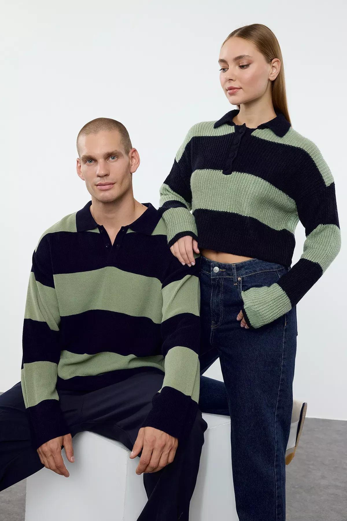 Navy Polo Neck Sweater, , large image number 2