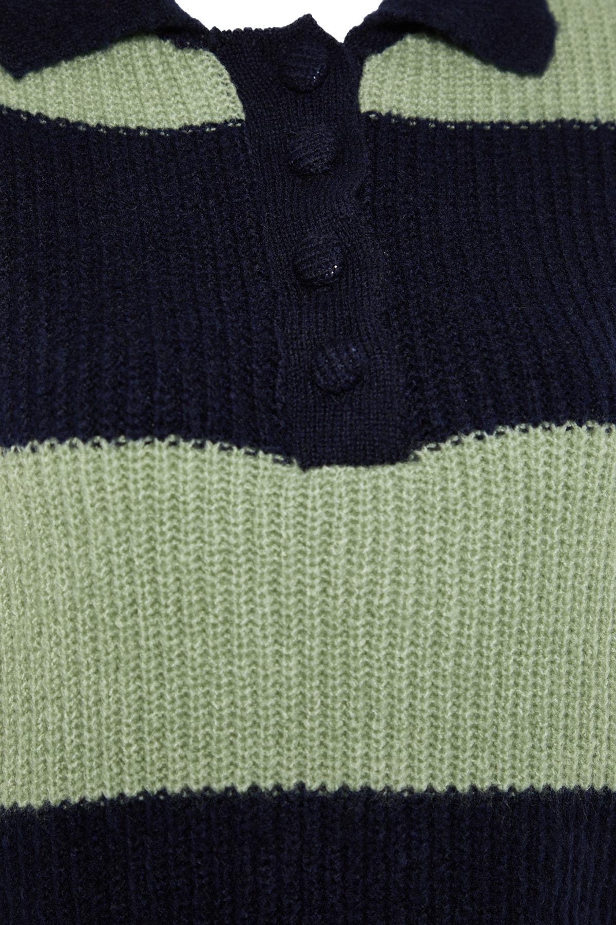Navy Polo Neck Sweater, , large image number 7