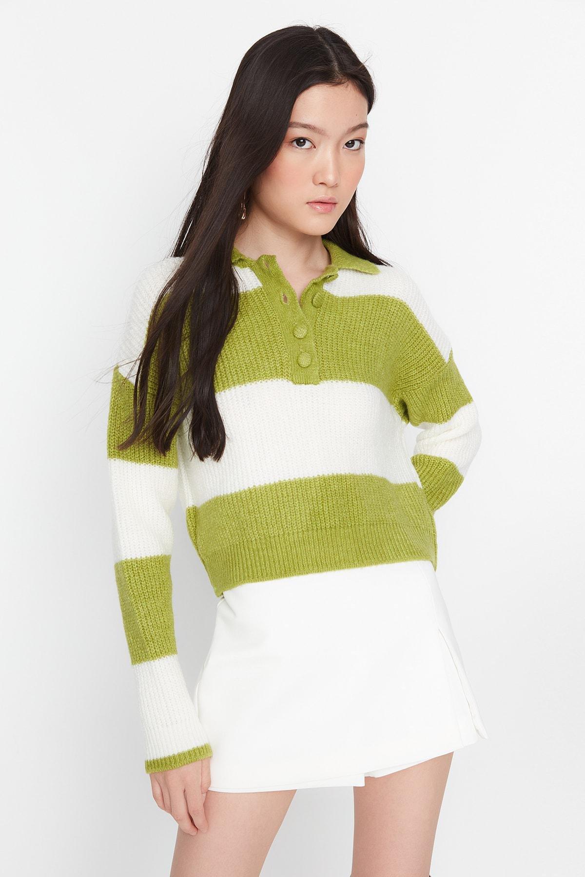Green Polo Neck Sweater, , large image number 2