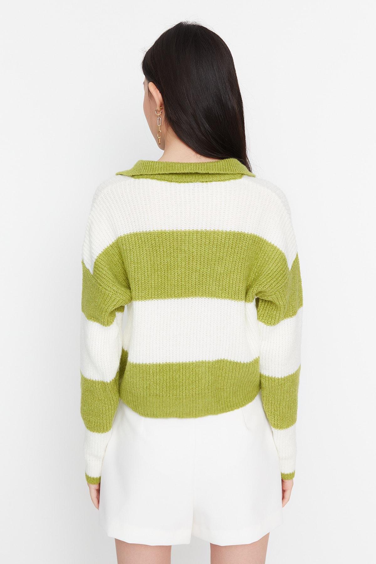 Green Polo Neck Sweater, , large image number 4