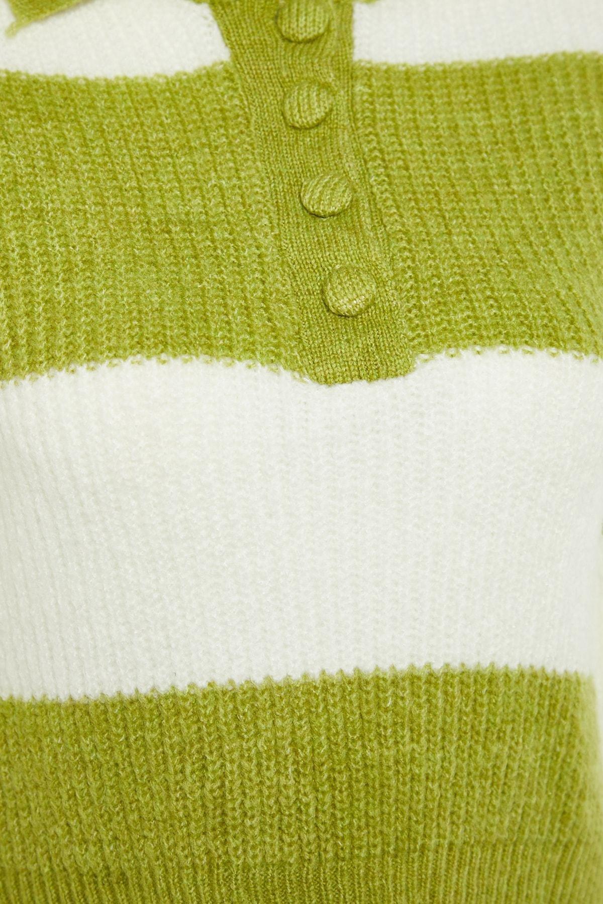 Green Polo Neck Sweater, , large image number 5
