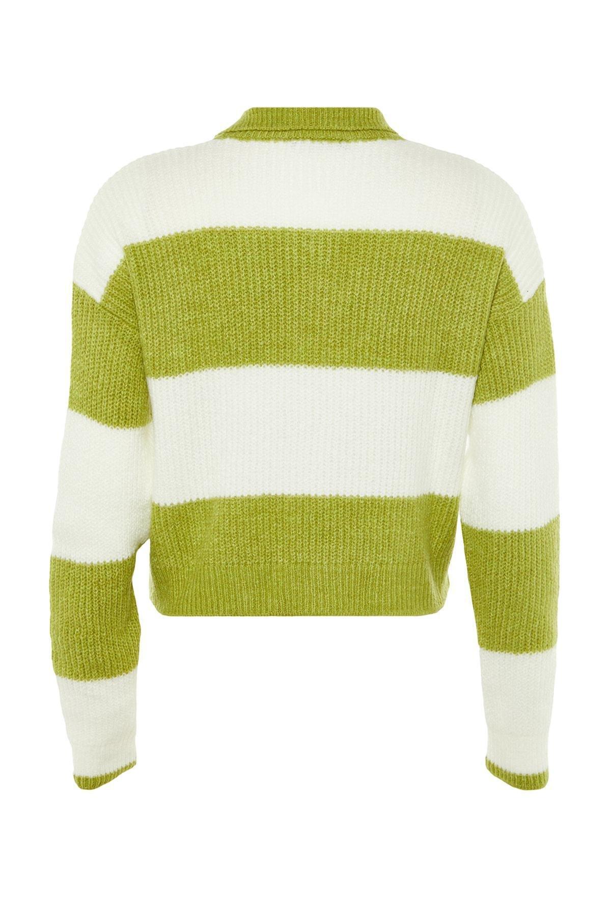 Green Polo Neck Sweater, , large image number 6