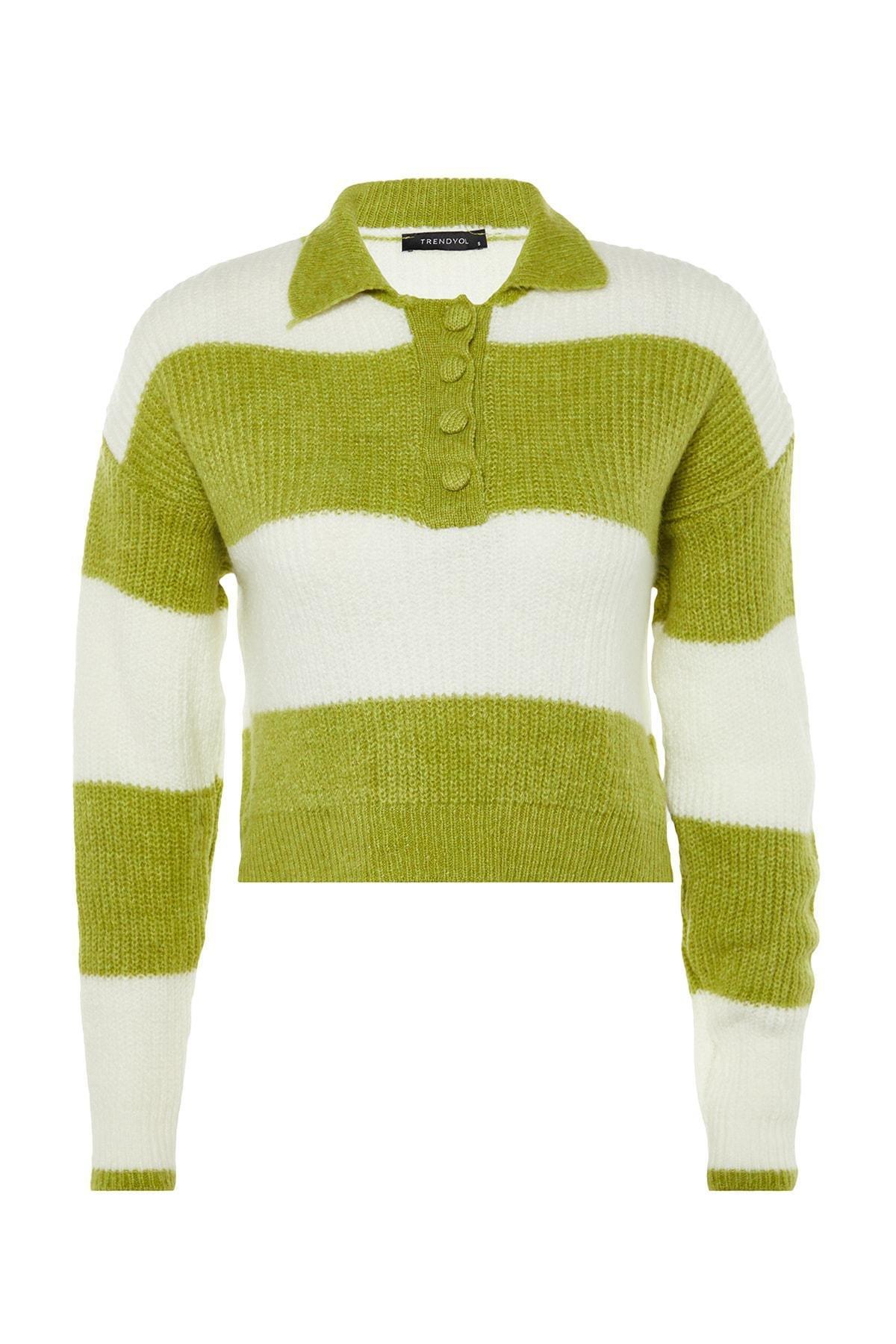 Green Polo Neck Sweater, , large image number 7
