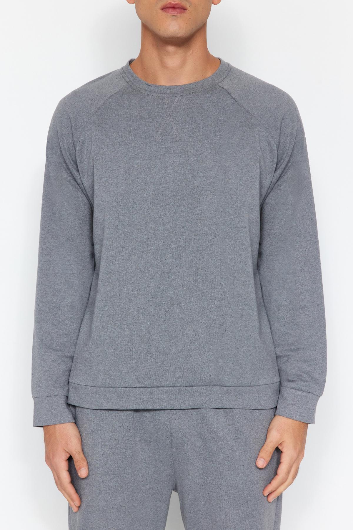 Grey Knitted Pyjamas Set, , large image number 3