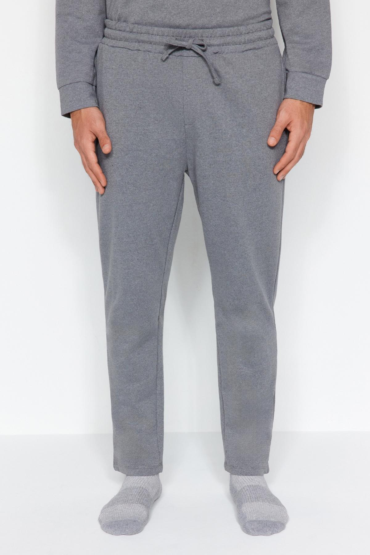 Grey Knitted Pyjamas Set, , large image number 5
