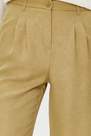 Trendyol - Khaki Wide Leg Pleated Trousers