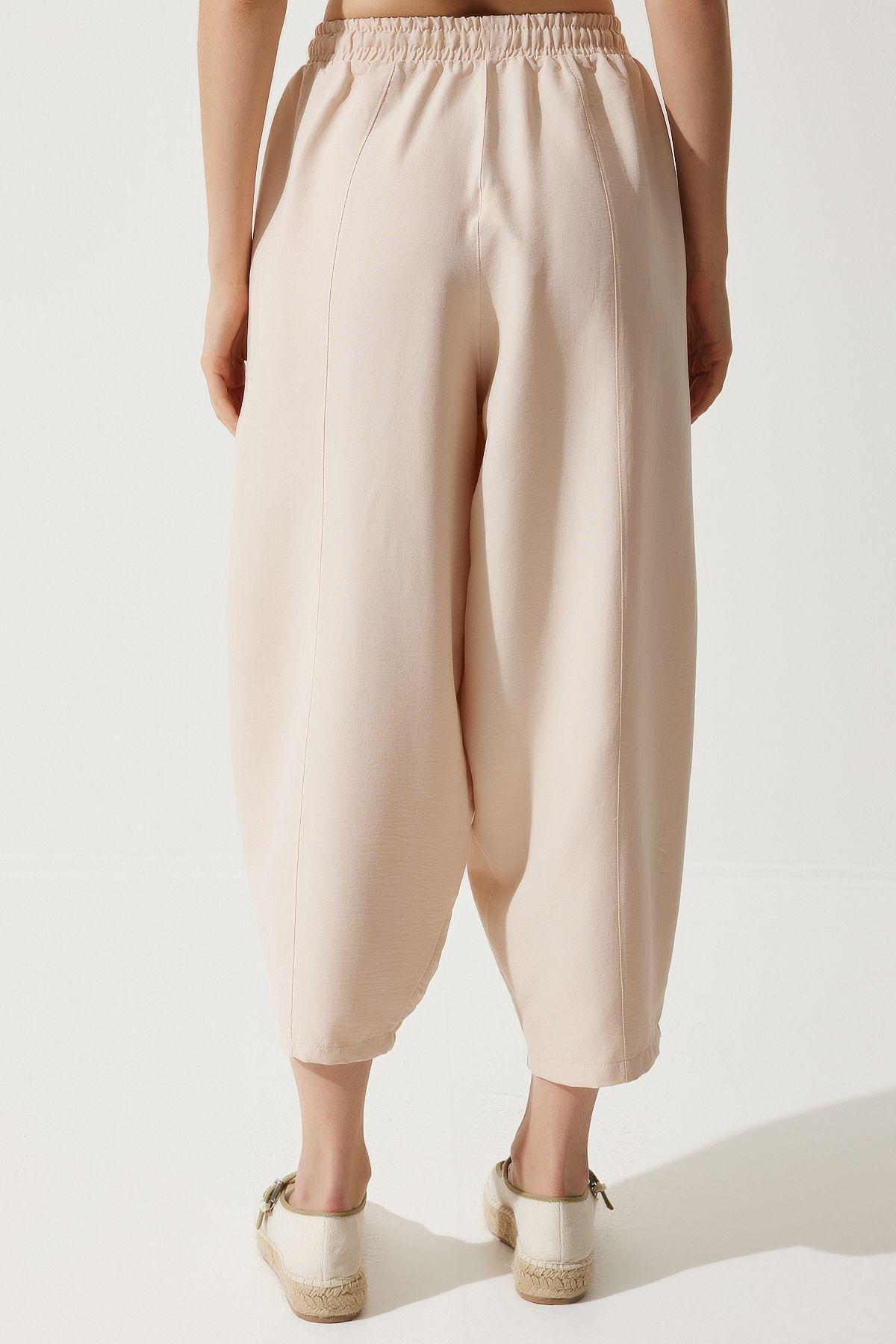 Ecru Carrot Pants, , large image number 4