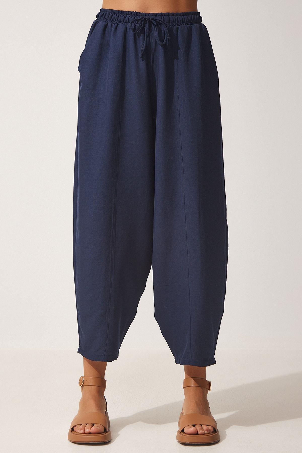 Navy Carrot Pants, , large image number 2