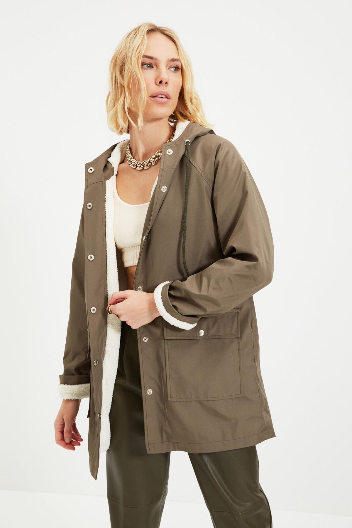 Green Puffer Hooded Jacket, , large image number 0