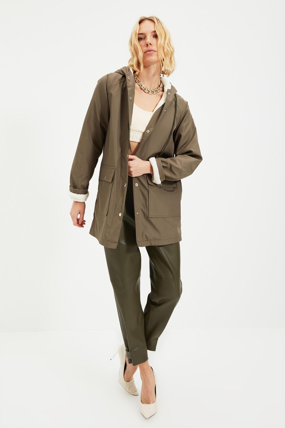 Green Puffer Hooded Jacket, , large image number 2