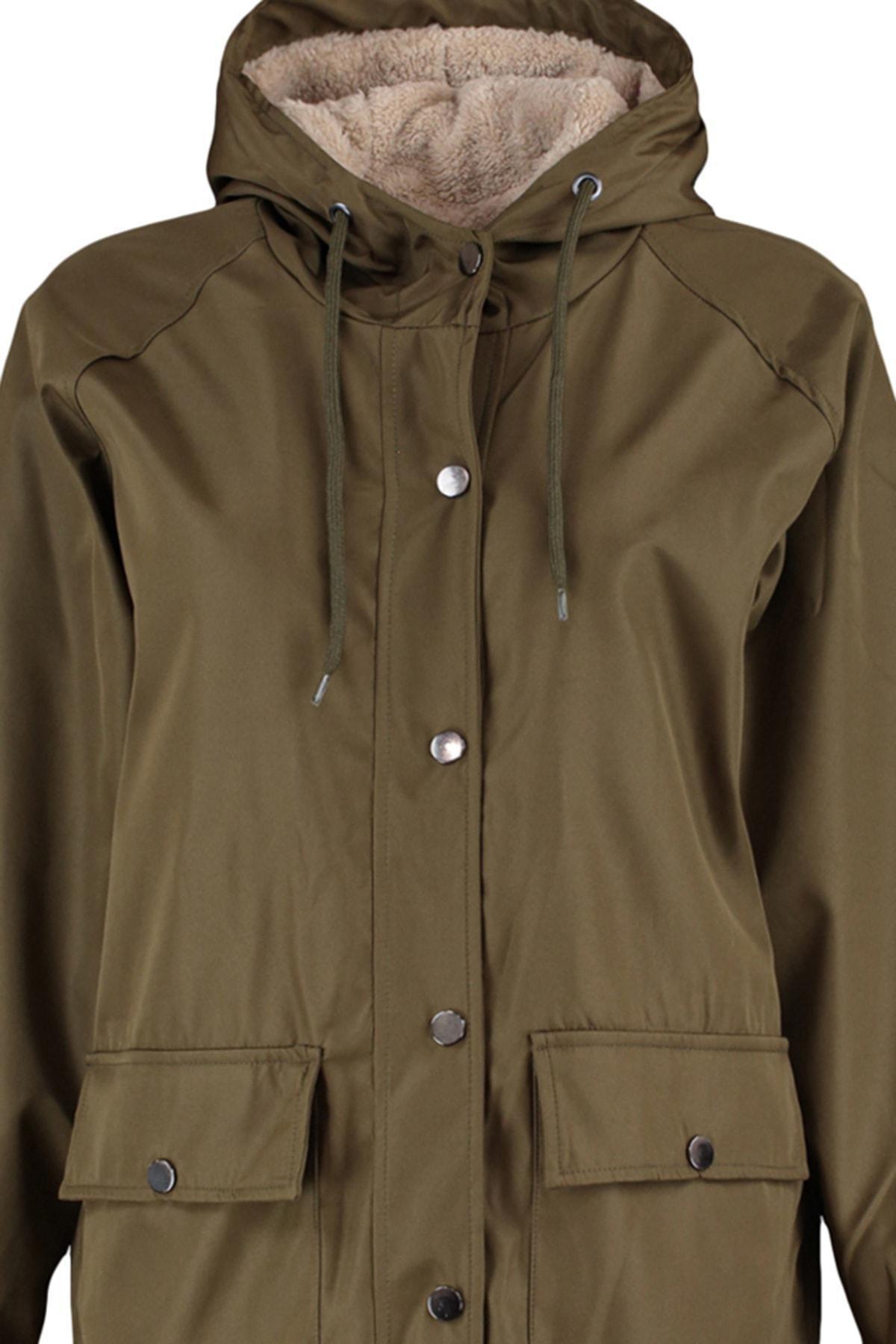 Green Puffer Hooded Jacket, , large image number 7