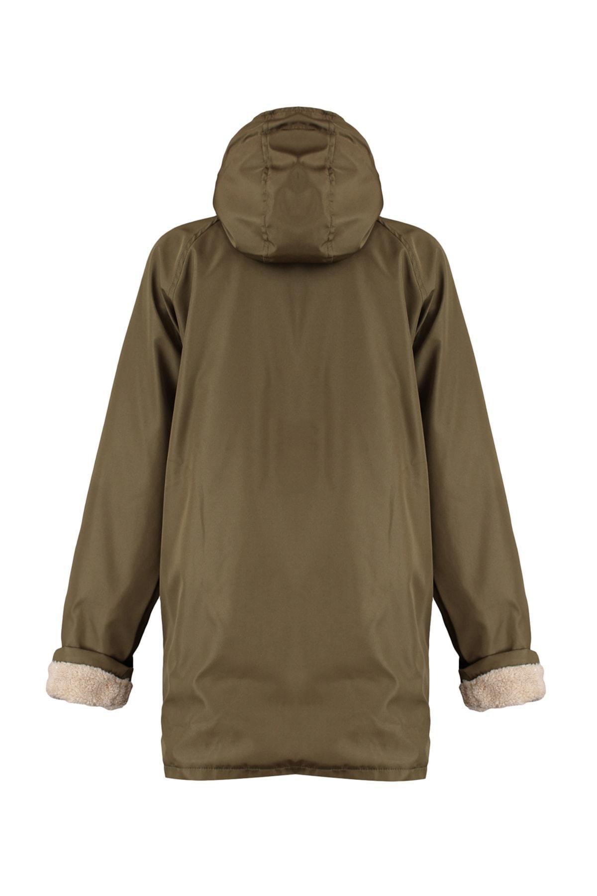 Green Puffer Hooded Jacket, , large image number 8