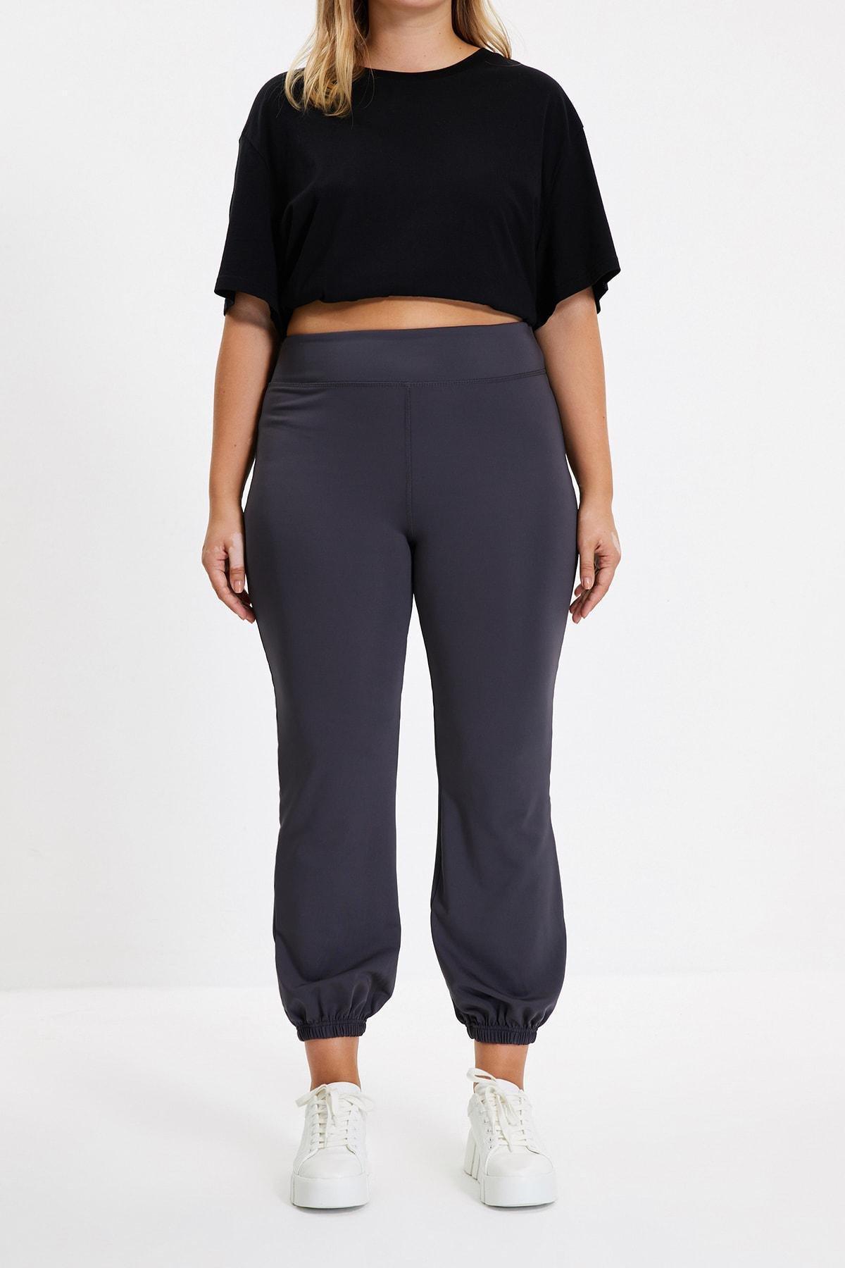 Black Mid Waist Sweatpants, , large image number 11