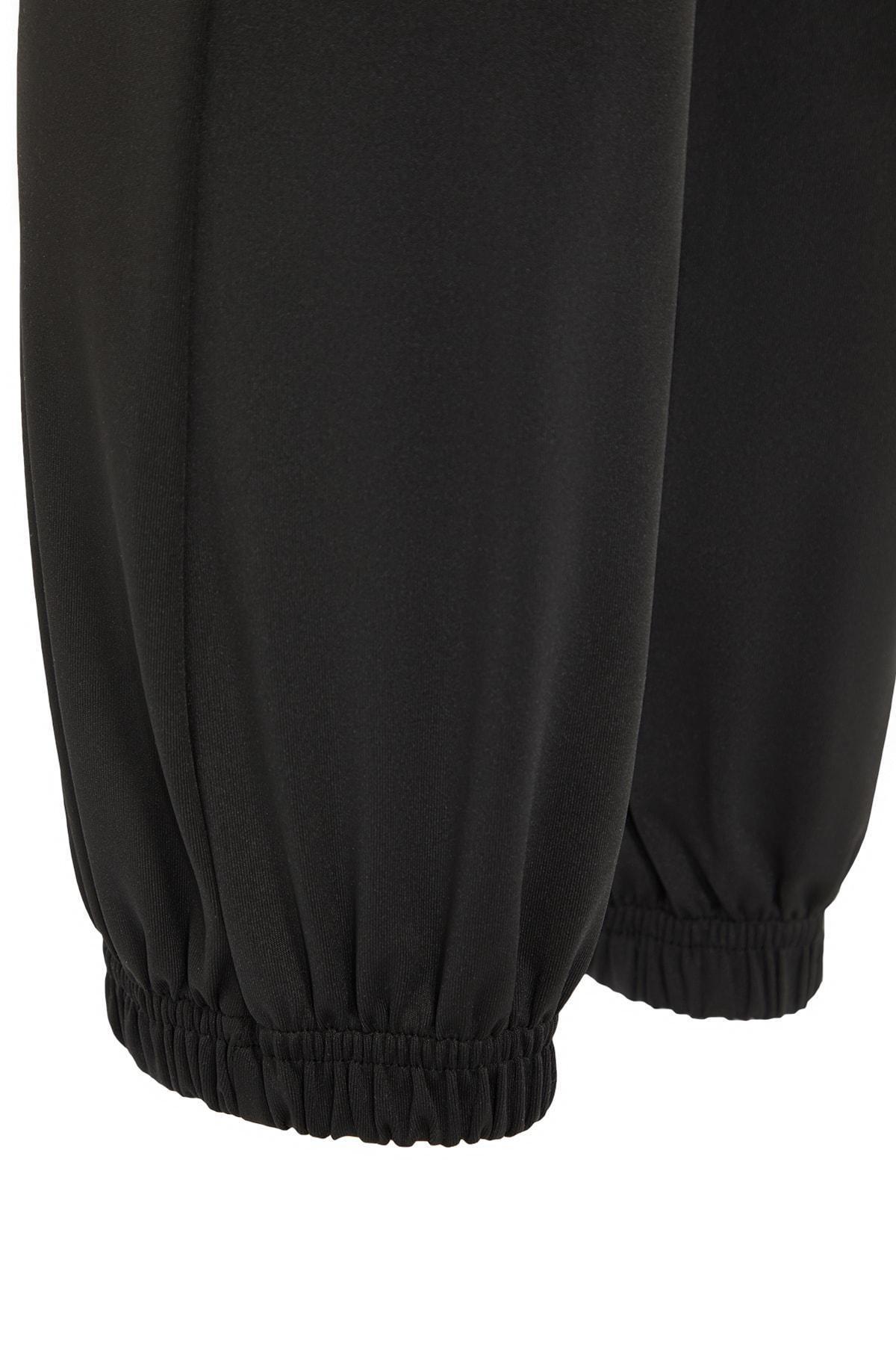 Black Mid Waist Sweatpants, , large image number 12