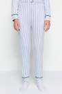 Trendyol - Blue Striped Pajama Set