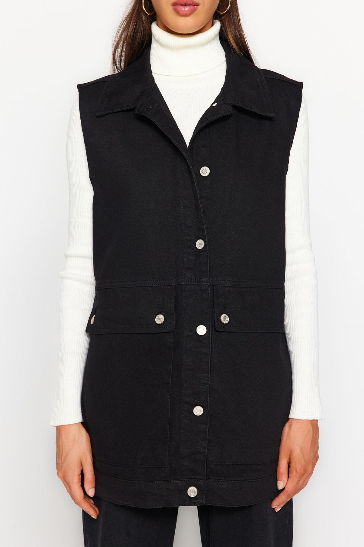 Black Women Vest, , large image number 4