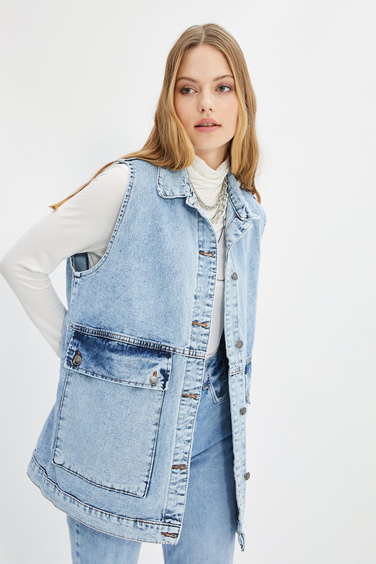 Blue Puffer Vest, , large image number 0