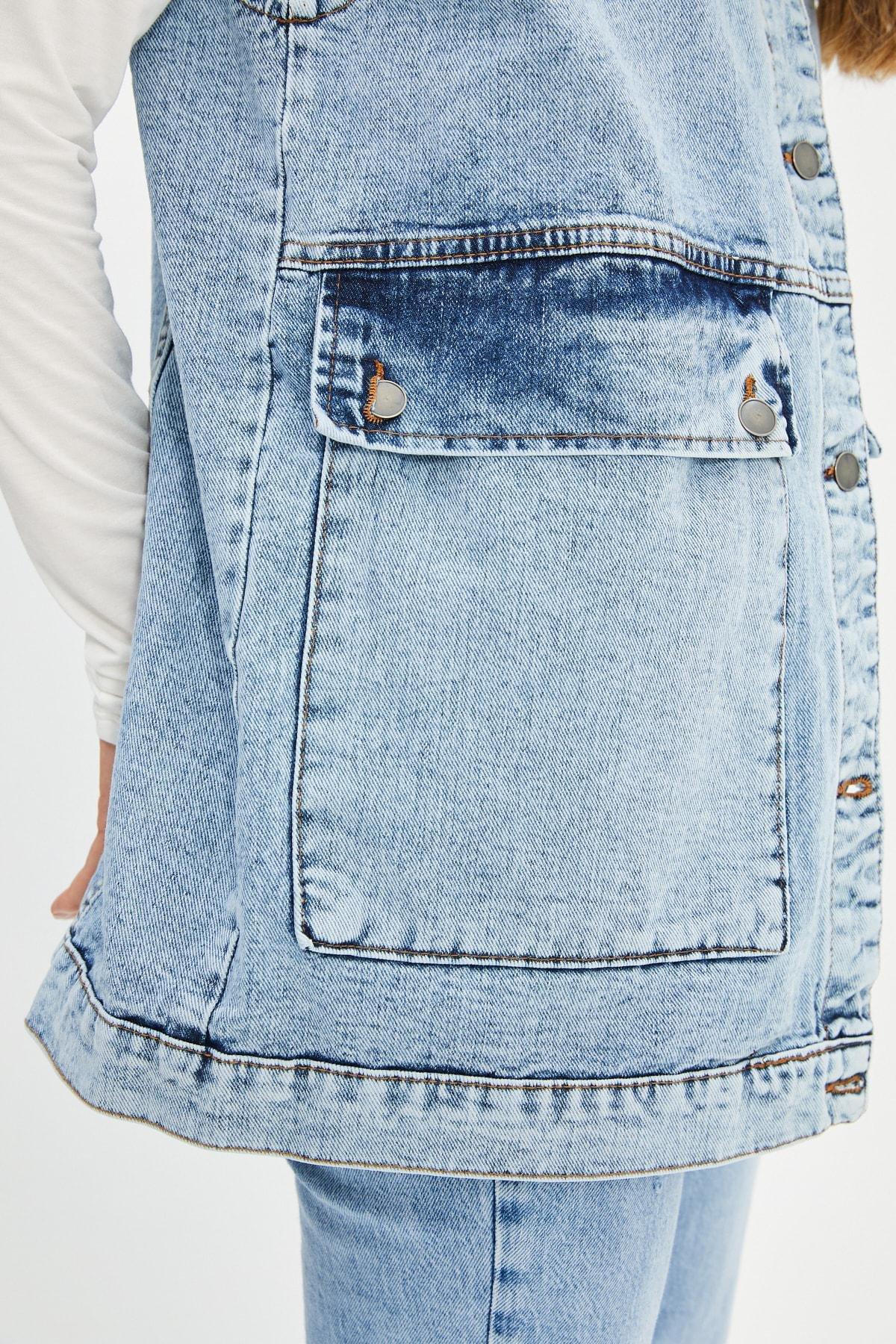Blue Puffer Vest, , large image number 1