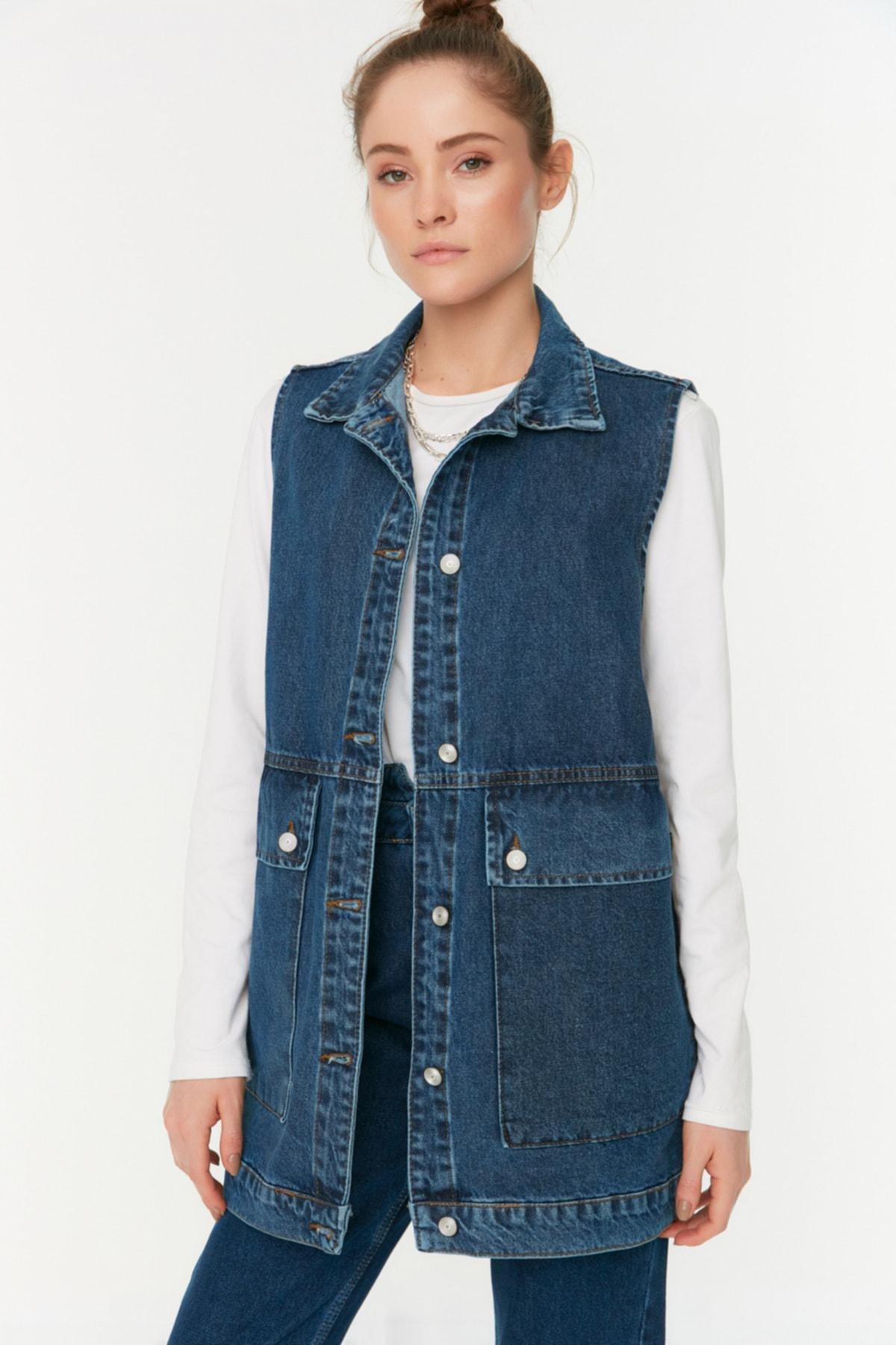 Blue Puffer Vest, , large image number 0