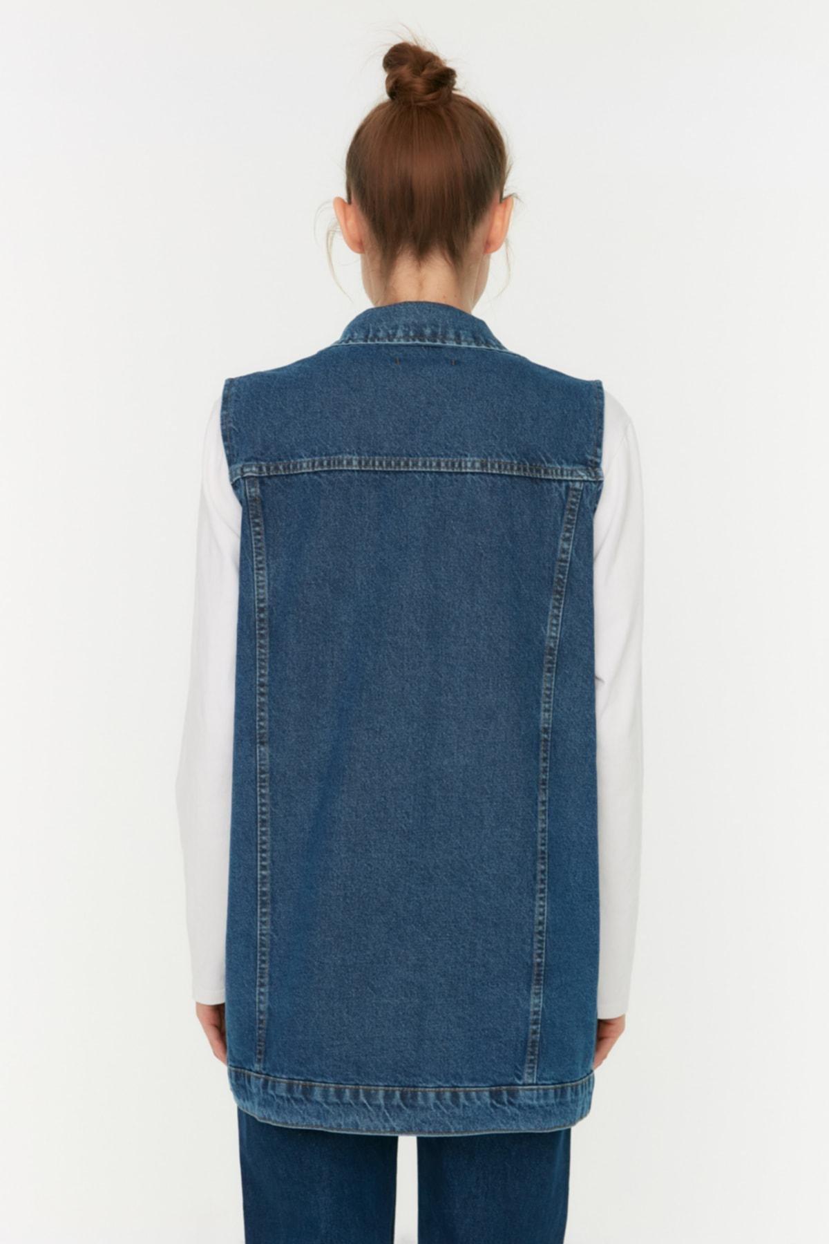 Blue Puffer Vest, , large image number 4