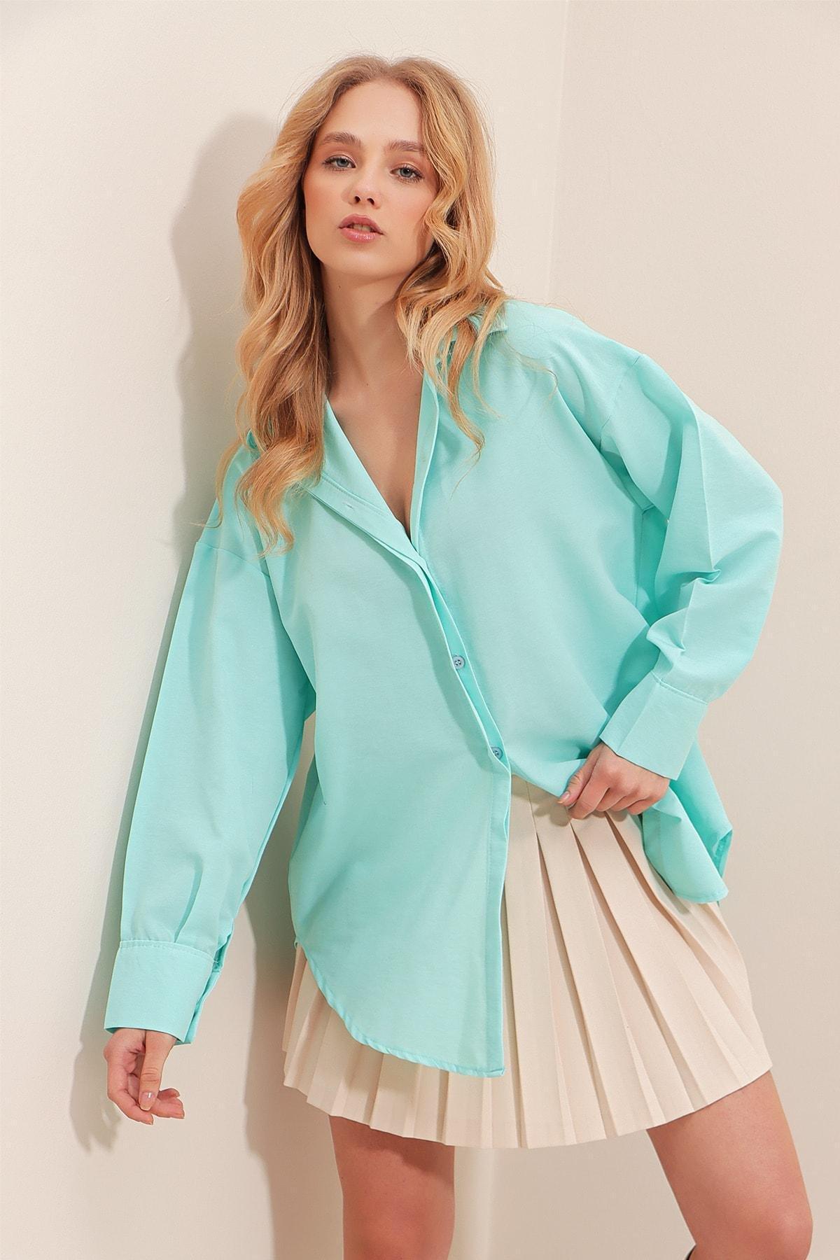 Brown Relaxed V-Neck Shirt, Brown, large image number 12