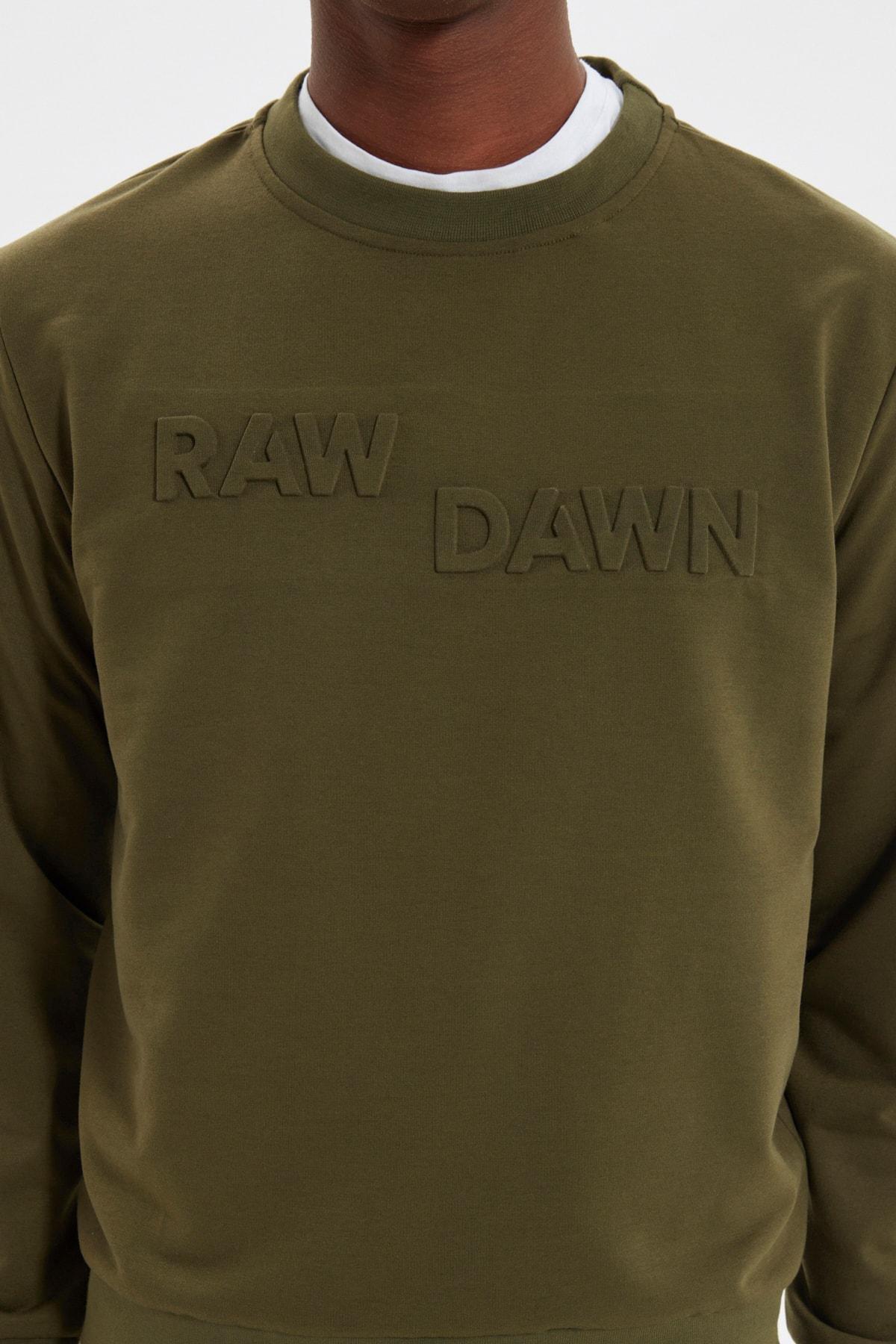 Green Crew Neck Sweatshirt, , large image number 2