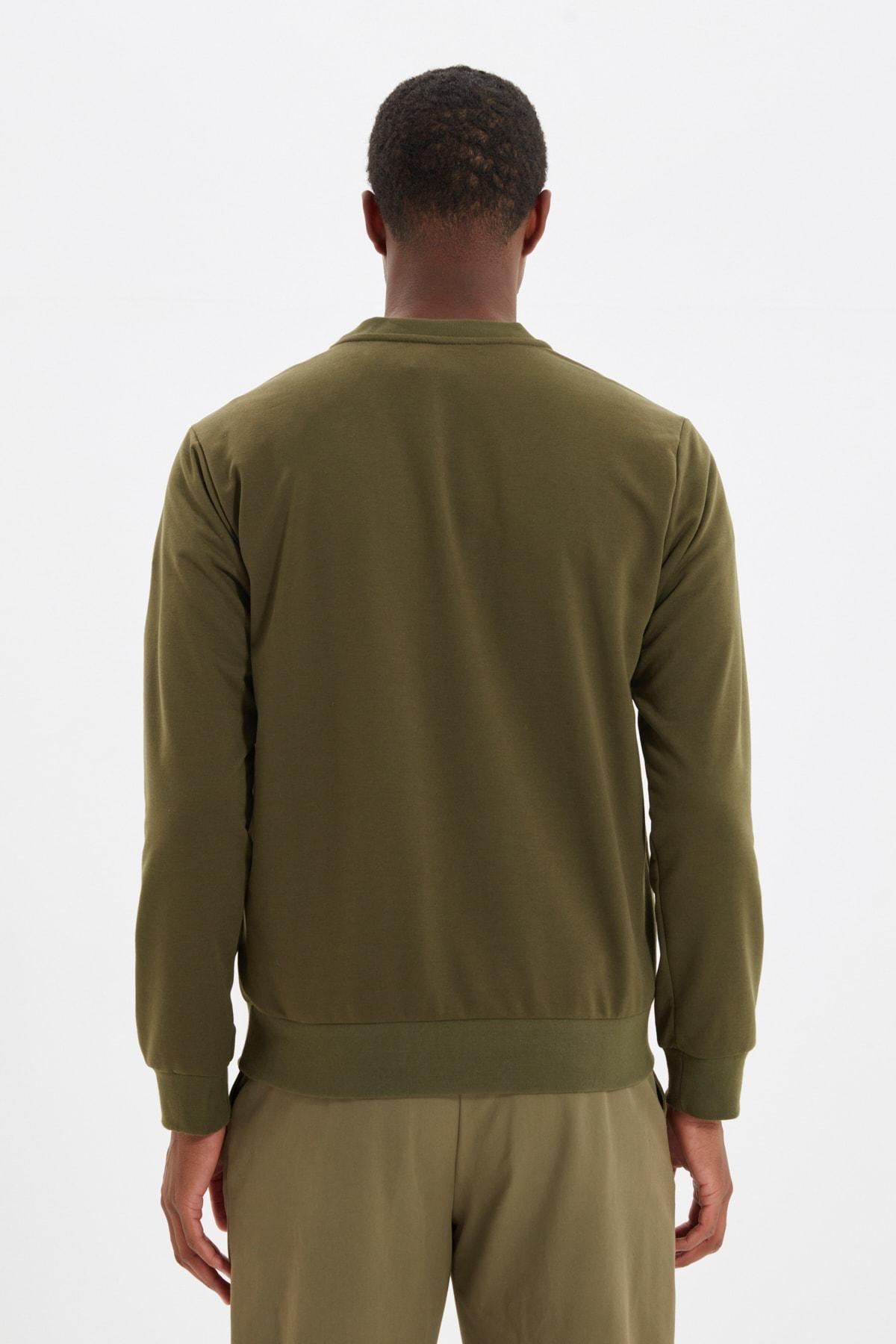 Green Crew Neck Sweatshirt, , large image number 4