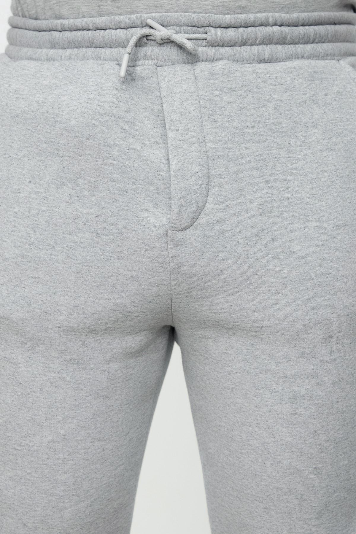 Grey Joggers Mid Waist Sweatpants, , large image number 6