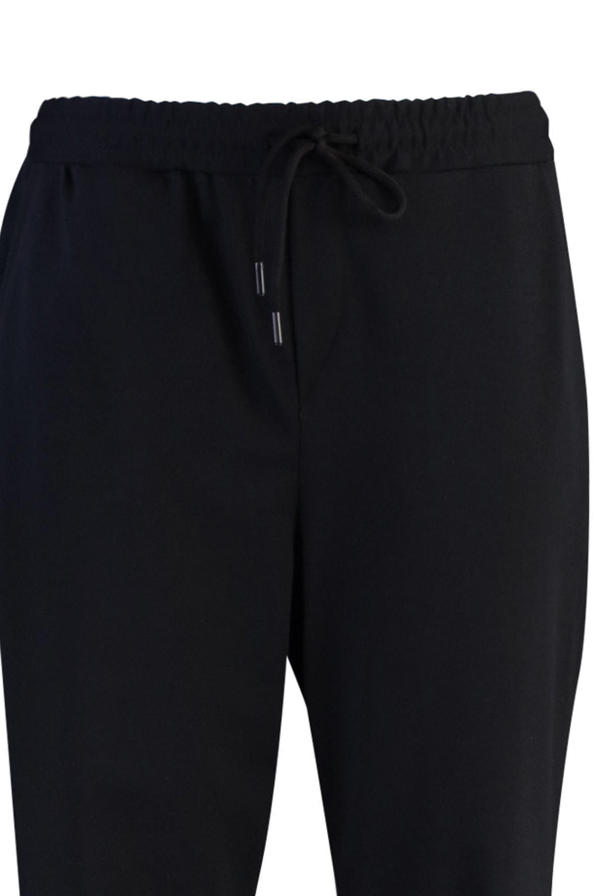 Trendyol - Black Joggers Mid Waist Sweatpants