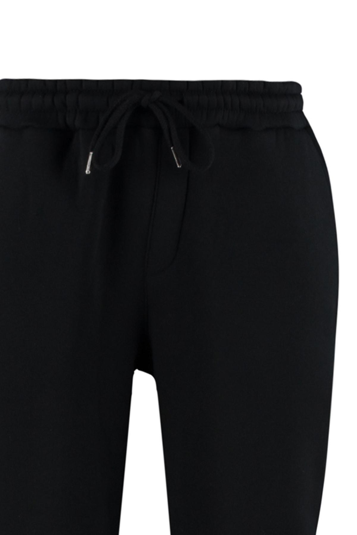Black Straight Sweatpants, , large image number 6