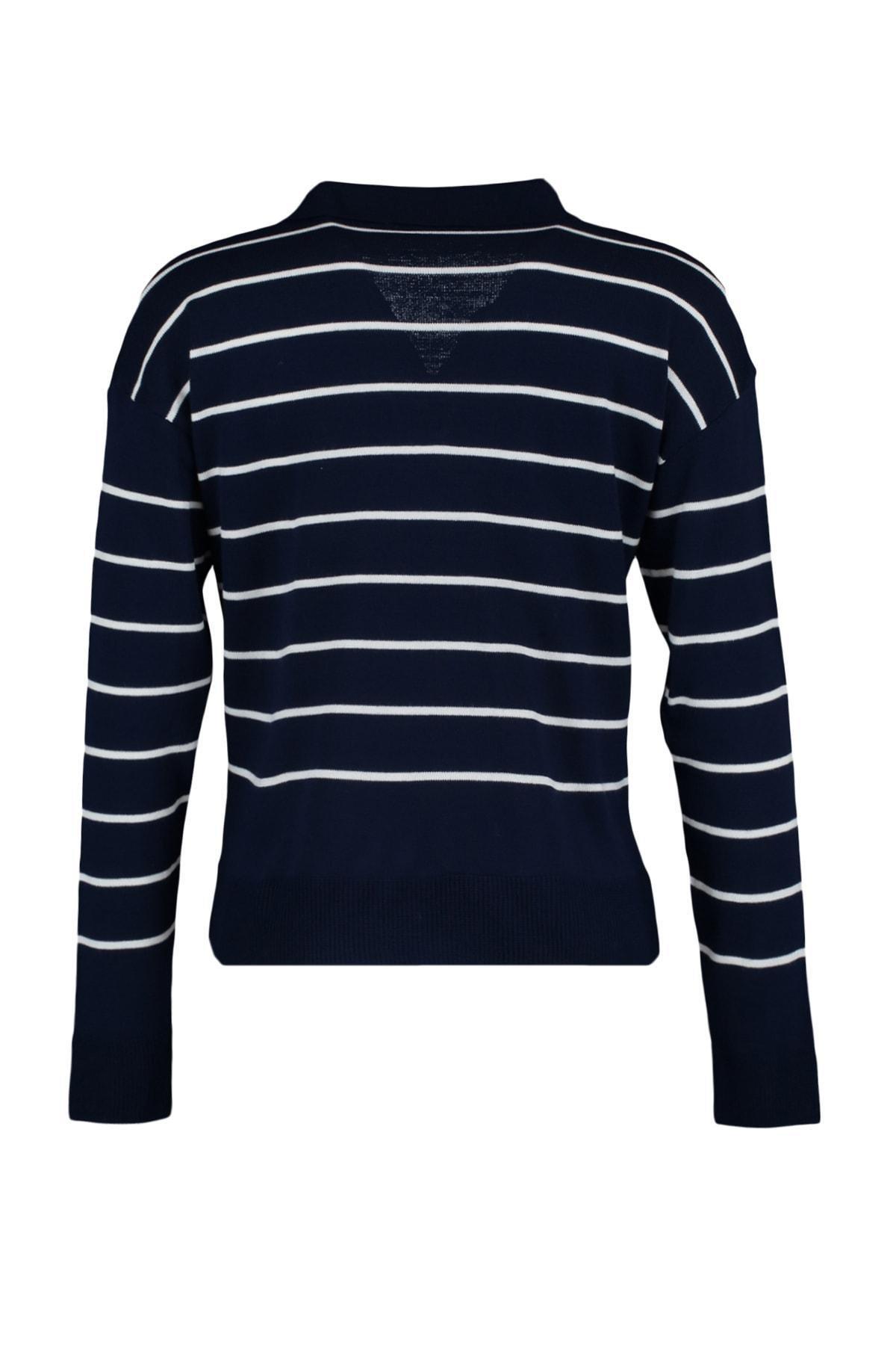 Navy Polo Neck Sweater, , large image number 5