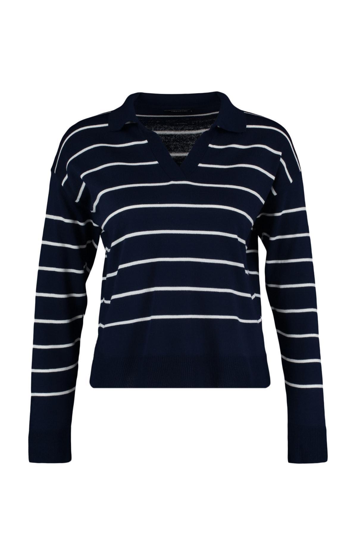 Navy Polo Neck Sweater, , large image number 6