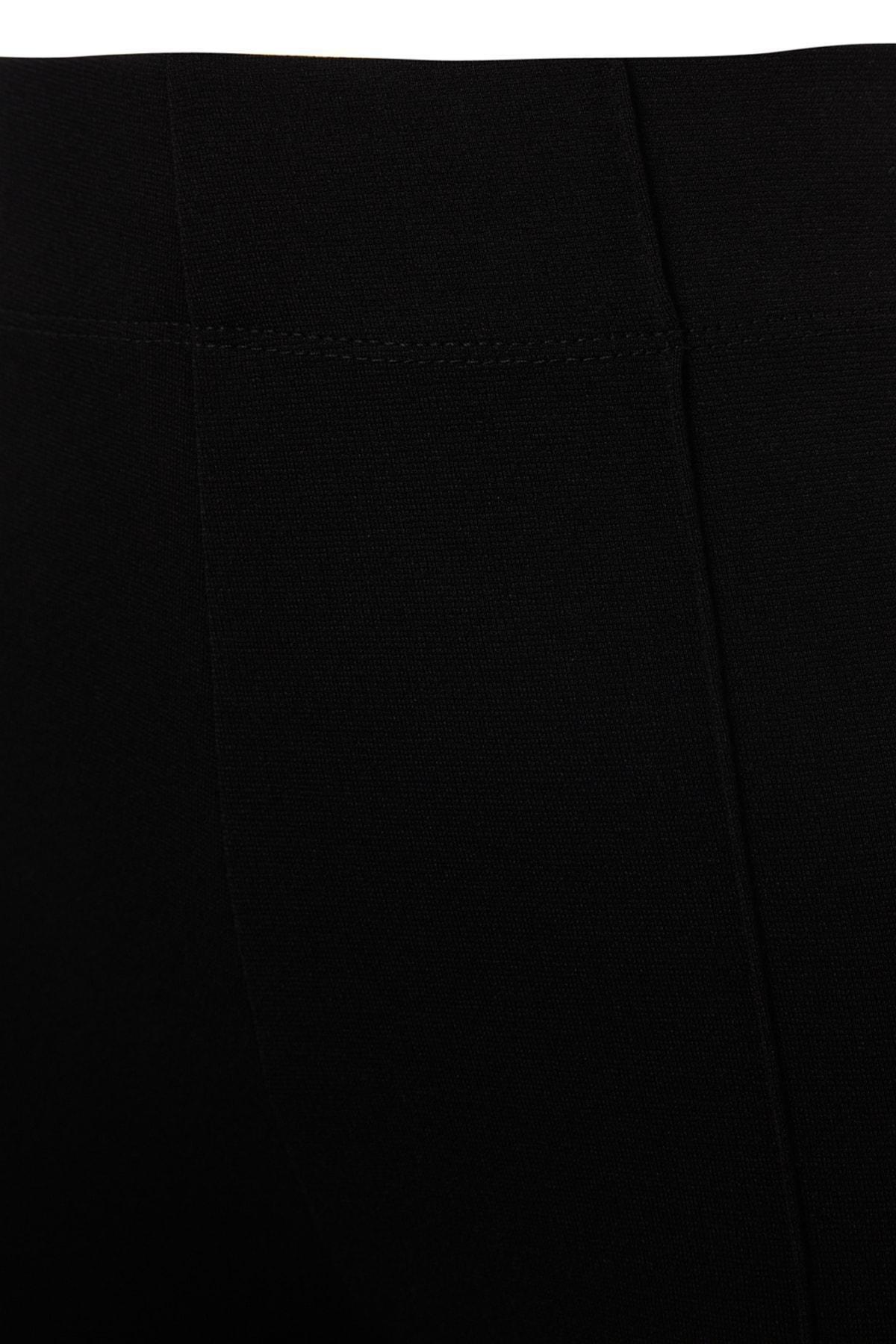 Black Bootcut Mid Waist Pants, Black, large image number 6