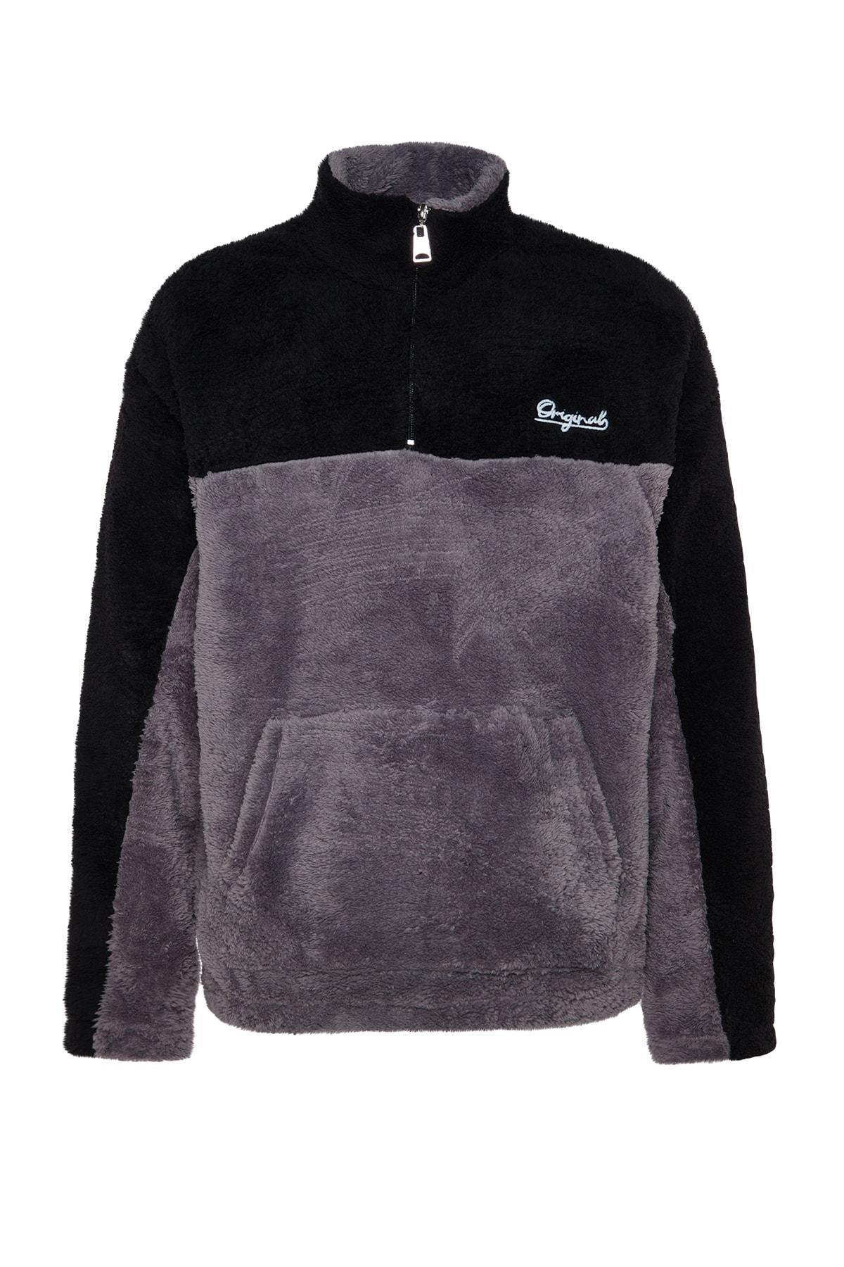Multicolour Oversize Embraided Sweatshirt, , large image number 6